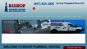 What Bishopplumbing.com website looked like in 2018 (5 years ago)