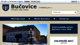 What Bucovice.cz website looked like in 2018 (5 years ago)