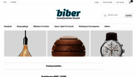 What Biber.de website looked like in 2018 (5 years ago)