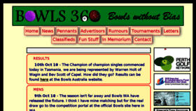 What Bowls360.com.au website looked like in 2018 (5 years ago)