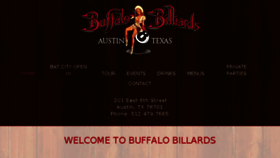 What Buffalobilliardsaustin.com website looked like in 2018 (5 years ago)