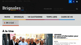 What Brignoles.fr website looked like in 2018 (5 years ago)