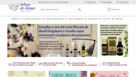 What Belezadocampo.com.br website looked like in 2018 (5 years ago)