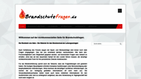 What Brandschutzfragen.de website looked like in 2018 (5 years ago)