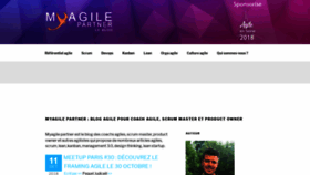 What Blog.myagilepartner.fr website looked like in 2018 (5 years ago)