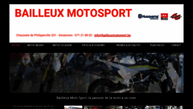What Bailleuxmotosport.be website looked like in 2018 (5 years ago)