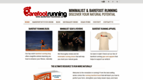 What Barefoot-running.us website looked like in 2018 (5 years ago)