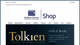 What Bodleianshop.co.uk website looked like in 2018 (5 years ago)
