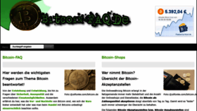 What Bitcoin-faq.de website looked like in 2018 (6 years ago)
