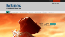 What Backworksinc.com website looked like in 2018 (5 years ago)