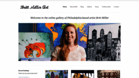 What Brittmillerart.com website looked like in 2018 (5 years ago)