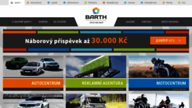 What Barth.cz website looked like in 2018 (5 years ago)
