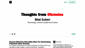 What Bilalzuberi.com website looked like in 2018 (5 years ago)