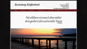 What Bestattung-klaffenboeck.at website looked like in 2018 (5 years ago)