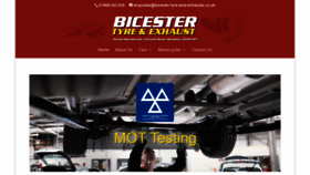 What Bicester-tyre-and-exhausts.co.uk website looked like in 2018 (5 years ago)