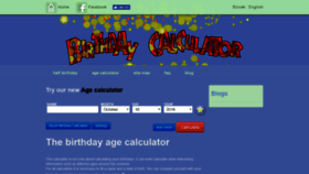 What Birthdaycalculators.com website looked like in 2018 (5 years ago)