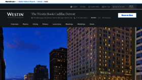 What Bookcadillacwestin.com website looked like in 2018 (5 years ago)