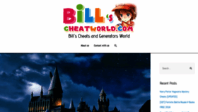 What Billscheatworld.com website looked like in 2018 (5 years ago)