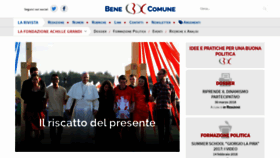What Benecomune.net website looked like in 2018 (5 years ago)
