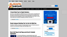 What Bloggingshiksha.com website looked like in 2018 (5 years ago)