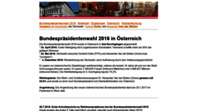 What Bundespraesidentschaftswahl.at website looked like in 2018 (5 years ago)