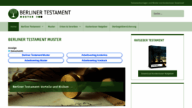 What Berliner-testament-muster.de website looked like in 2018 (5 years ago)