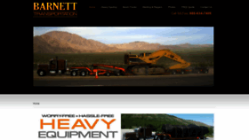 What Barnetttransport.com website looked like in 2018 (5 years ago)