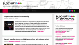 What Blockupy-frankfurt.org website looked like in 2018 (5 years ago)