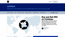 What Blog.coinbase.com website looked like in 2018 (5 years ago)