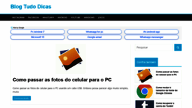 What Blogtudodicas.com website looked like in 2018 (5 years ago)