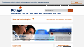 What Biotage.com website looked like in 2018 (5 years ago)