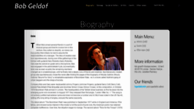 What Bobgeldof.info website looked like in 2018 (5 years ago)