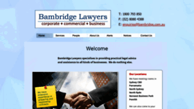 What Bambridge.com.au website looked like in 2018 (5 years ago)