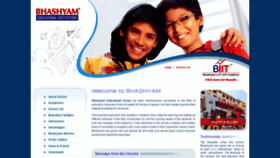 What Bhashyamschools.com website looked like in 2018 (5 years ago)
