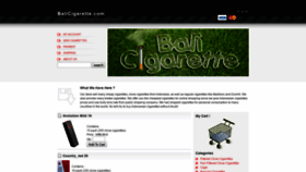 What Balicigarette.com website looked like in 2018 (5 years ago)