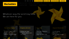 What Blackadders.co.uk website looked like in 2018 (5 years ago)