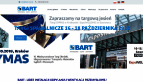 What Bart-vent.pl website looked like in 2018 (6 years ago)
