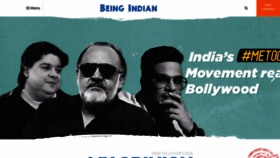What Beingindian.com website looked like in 2018 (5 years ago)