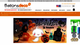 What Ballonsdeco.com website looked like in 2018 (5 years ago)