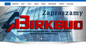 What Birkbud.pl website looked like in 2018 (5 years ago)
