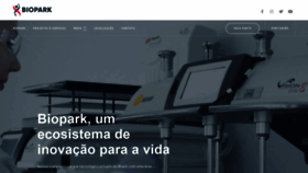 What Biopark.com.br website looked like in 2018 (5 years ago)