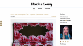 What Blondeisbeauty.com website looked like in 2018 (5 years ago)