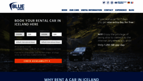 What Bluecarrental.is website looked like in 2018 (5 years ago)