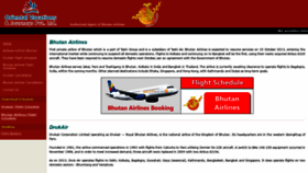 What Bhutan-airline.com website looked like in 2018 (5 years ago)