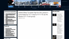 What Boston911truth.org website looked like in 2018 (5 years ago)