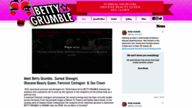 What Bettygrumble.com website looked like in 2018 (5 years ago)