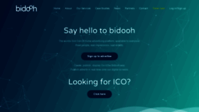 What Bidooh.com website looked like in 2018 (5 years ago)