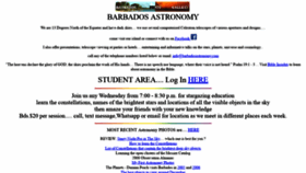 What Barbadosastronomy.com website looked like in 2018 (5 years ago)