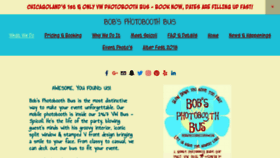 What Bobsphotoboothbus.com website looked like in 2018 (5 years ago)