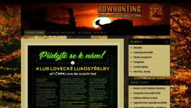 What Bowhunting.cz website looked like in 2018 (5 years ago)